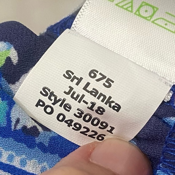 Lilly Pulitzer Raya Blue and Green Floral Skirt XXS - Picture 9 of 11